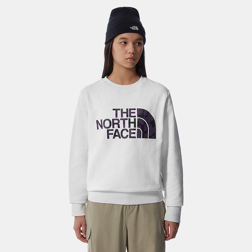 The North Face Standard Γυναικεια Πουλόβερ - Ασπρα / Μωβ Λεοπαρ (KZRN25869)